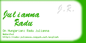 julianna radu business card